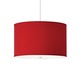 Lexington Pendant - Satin Nickel / Red