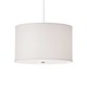 Lexington Pendant - Satin Nickel / White