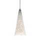Ovation Pendant - Satin Nickel / White Frit