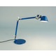 Tolomeo Micro Table Lamp with Base - Aluminum / Blue