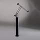 Tizio LED Classic with Floor Lamp Support - Black / Black