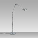 Tolomeo LED Mini Floor Lamp - Aluminum / Aluminum