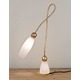 Rose Tulipe Table Lamp - Gold / White