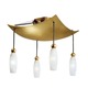 Rose Tulipe Ceiling 4 Light - Gold / White Rose Tulipe Ceiling 4 Light - Gold / White