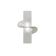 Solune Single Spiral Wall Sconce - Satin Nickel / White