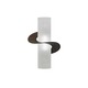Solune Single Spiral Wall Sconce - Rust / White