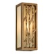 Serengeti Outdoor Wall Sconce - Bronze Leaf / Marbled Honey