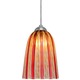 Zanfirico FJ Pendant - Satin Nickel / Zanfirico Ruby Zanfirico FJ Pendant - Satin Nickel / Zanfirico Ruby
