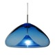Fuji FJ Pendant - Satin Nickel / Blue Transparent Fuji FJ Pendant - Satin Nickel / Blue Transparent