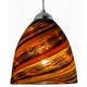 Elan FJ Pendant - Satin Nickel / Spirale Orange