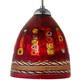 Elan FJ Pendant - Satin Nickel / Dolphin Red