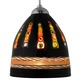 Elan FJ Pendant - Satin Nickel / Dolphin Black
