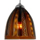 Elan FJ Pendant - Satin Nickel / Twist Caramel