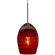 Galaxy FJ Pendant - Satin Nickel / Red Galaxy FJ Pendant - Satin Nickel / Red