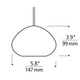 KL River Rock Soft Round Pendant - /