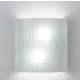 Facet 2X26W CFL Wall Light - White / Clear Facet 2X26W CFL Wall Light - White / Clear