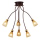 Rose Tulipe 6 Light Chandelier - Rust / Amber Rose Tulipe 6 Light Chandelier - Rust / Amber