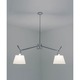 Tolomeo Double Shade Suspension - Polished Aluminum / Parchment Paper Tolomeo Double Shade Suspension - Polished Aluminum / Parchment Paper