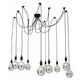Asaki 10 Light Pendant - Black / 