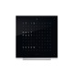 Qlocktwo Touch Clock with Alarm - Silver / Black
