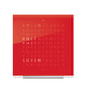 Qlocktwo Touch Clock with Alarm - Silver / Cherry Cake