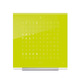 Qlocktwo Touch Clock with Alarm - Silver / Lime Juice