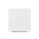 Qlocktwo Touch Clock with Alarm - Silver / Vanilla Sugar