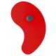 Bit 1 Wall Light - Satin / Red