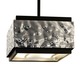 Crushed Cover Hanging Lamp Square - Stainless Steel / Black Crushed Cover Hanging Lamp Square - Stainless Steel / Black