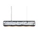 Crushed Cover Hanging Lamp Long - Stainless Steel / Black