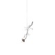 La Vie En Rose Single Rose Light Hanging Lamp - Nickel / 
