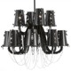 Lola Chandelier with Crystals - Matte Black / Crystal Lola Chandelier with Crystals - Matte Black / Crystal