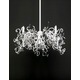 Icy Lady Hanging Lamp Round - White / Crystal