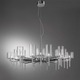 Spillray 20 Chandelier - Chrome / Clear
