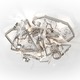 Delphinium Ceiling Lamp Round - Nickel / 