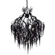 Hollywood Round Glass Chandelier - Black Hollywood Round Glass Chandelier - Black /
