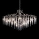 Hollywood Oval Glass Chandelier - Nickel Hollywood Oval Glass Chandelier - Nickel /