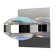 Optos Wall Sconce - Chrome / Cool Dicro-Warm Dicro Optos Wall Sconce - Chrome / Cool Dicro-Warm Dicro