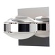 Optos Wall Sconce - Chrome / Clear-Frost Optos Wall Sconce - Chrome / Clear-Frost
