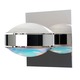 Optos Wall Sconce - Chrome / Frost-Cool Dicro Optos Wall Sconce - Chrome / Frost-Cool Dicro