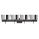 Groove Square Wall Sconce - Bronze / Mirror / Frost Groove Square Wall Sconce - Bronze / Mirror / Frost