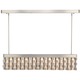Metal Weave LED Linear Pendant - Satin Nickel Metal Weave LED Linear Pendant - Satin Nickel /