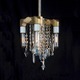 Bryce Five Bulb Chandelier - Anodized Brass / 