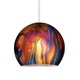 QP Mistica Quick Connect Pendant - Chrome / Blue Flame QP Mistica Quick Connect Pendant - Chrome / Blue Flame