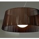 Ribbon SO60 Suspension - Satin Nickel / Brown
