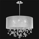 Silhouette Pendant - Silver Pearl / 
