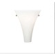 Melrose Flush Wall Sconce - Satin Nickel / White Frit Melrose Flush Wall Sconce - Satin Nickel / White Frit