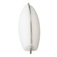 Corva Wall Sconce - Satin Nickel / White Corva Wall Sconce - Satin Nickel / White