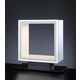 Window Table Lamp - Polished Aluminum / White