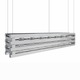 Bells of Nafin Linear Suspension with Crystal  - Chrome / Crystal